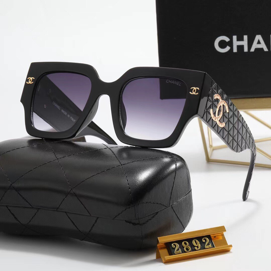 6 Colors Fashion Frame Big LOGO Sunglasses  2892