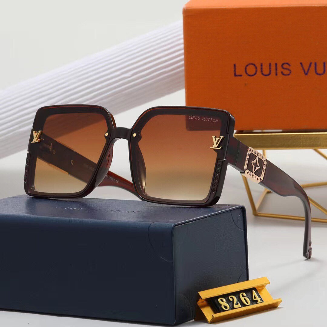 7 colors high-end square frame sunglasses  8264