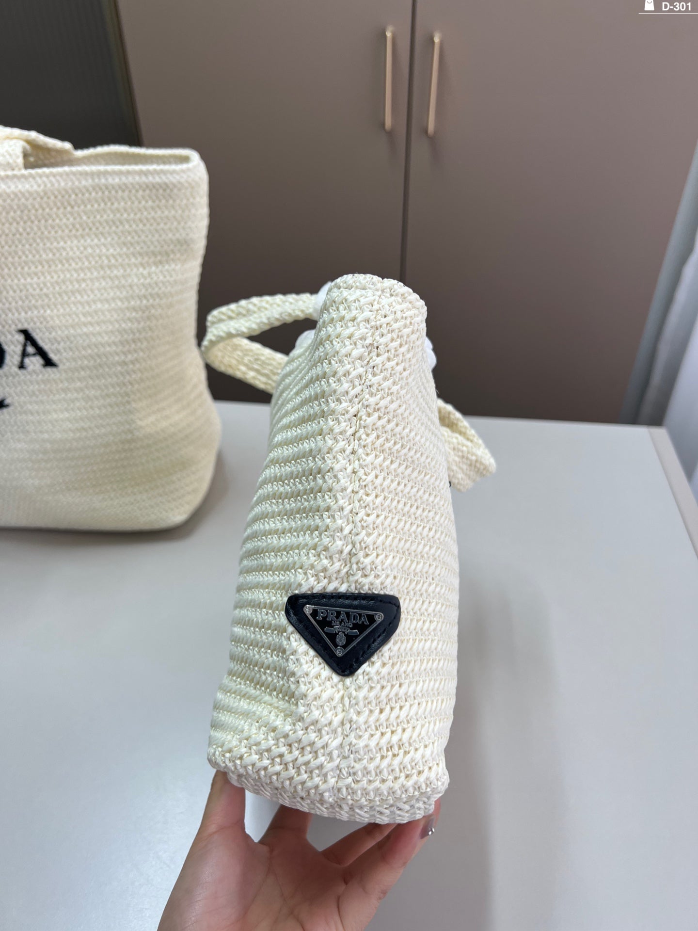 Hand-woven tote bag