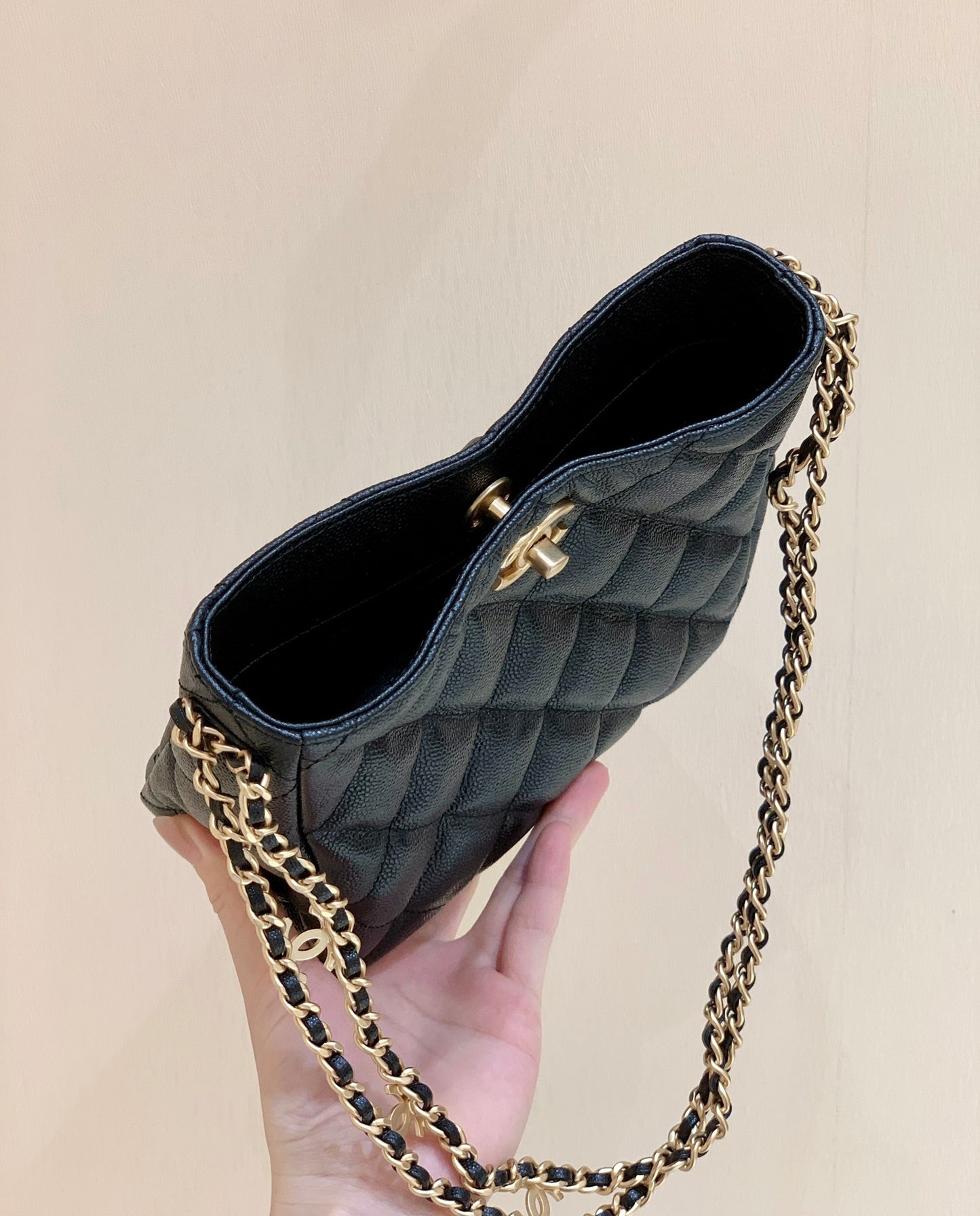 Litchi leather bag