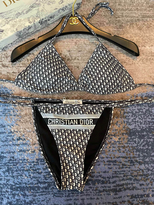 Mother Print Camisole Bra Underwear + Briefs Two-piece Set