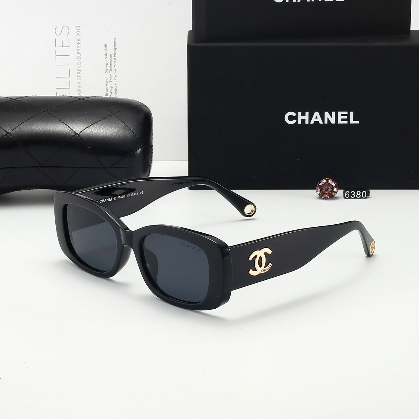 4 colors new women's UV protection sunglasses  6380