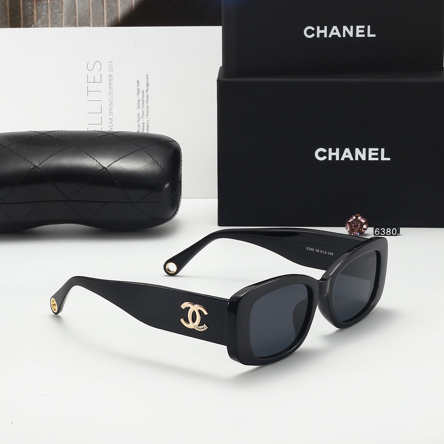 4 colors new women's UV protection sunglasses  6380