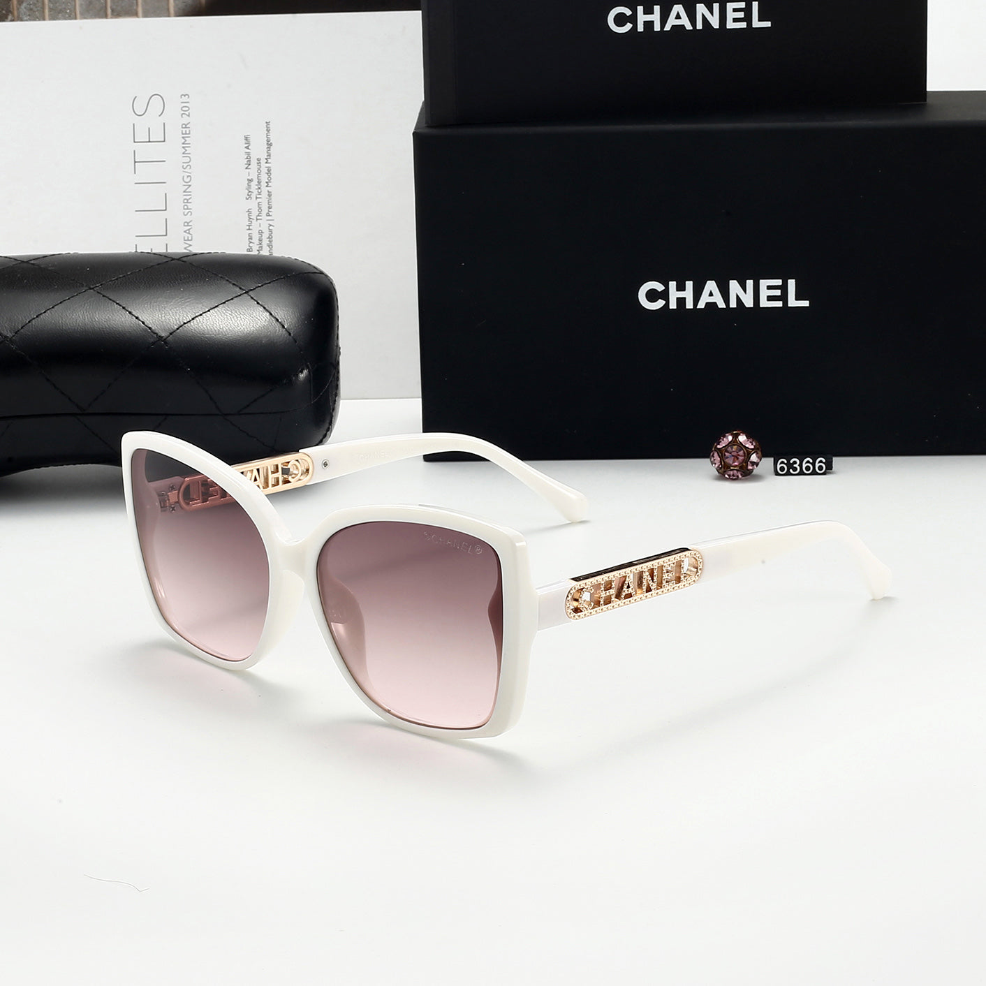 New Women's UV Protection Sunglasses TR90 Frame 6366