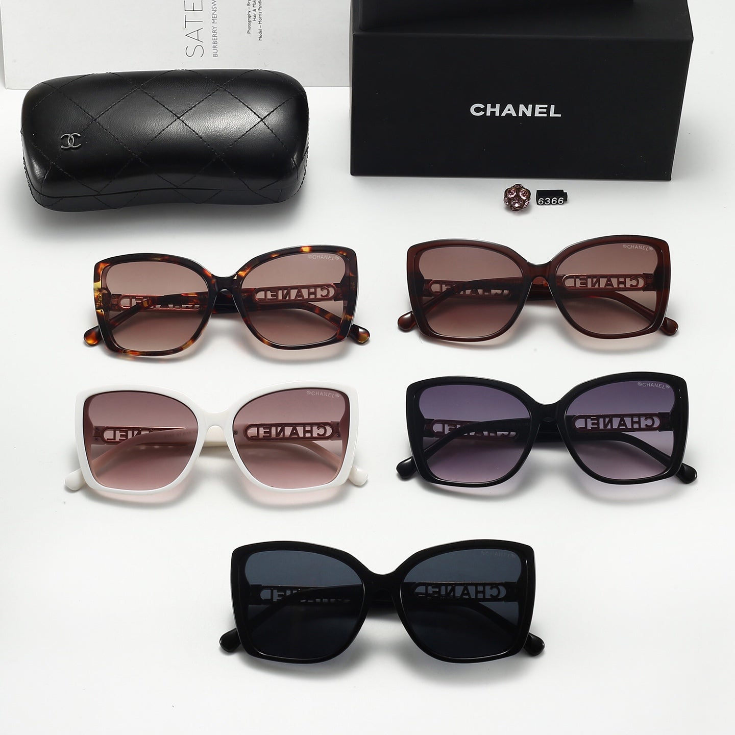 New Women's UV Protection Sunglasses TR90 Frame 6366
