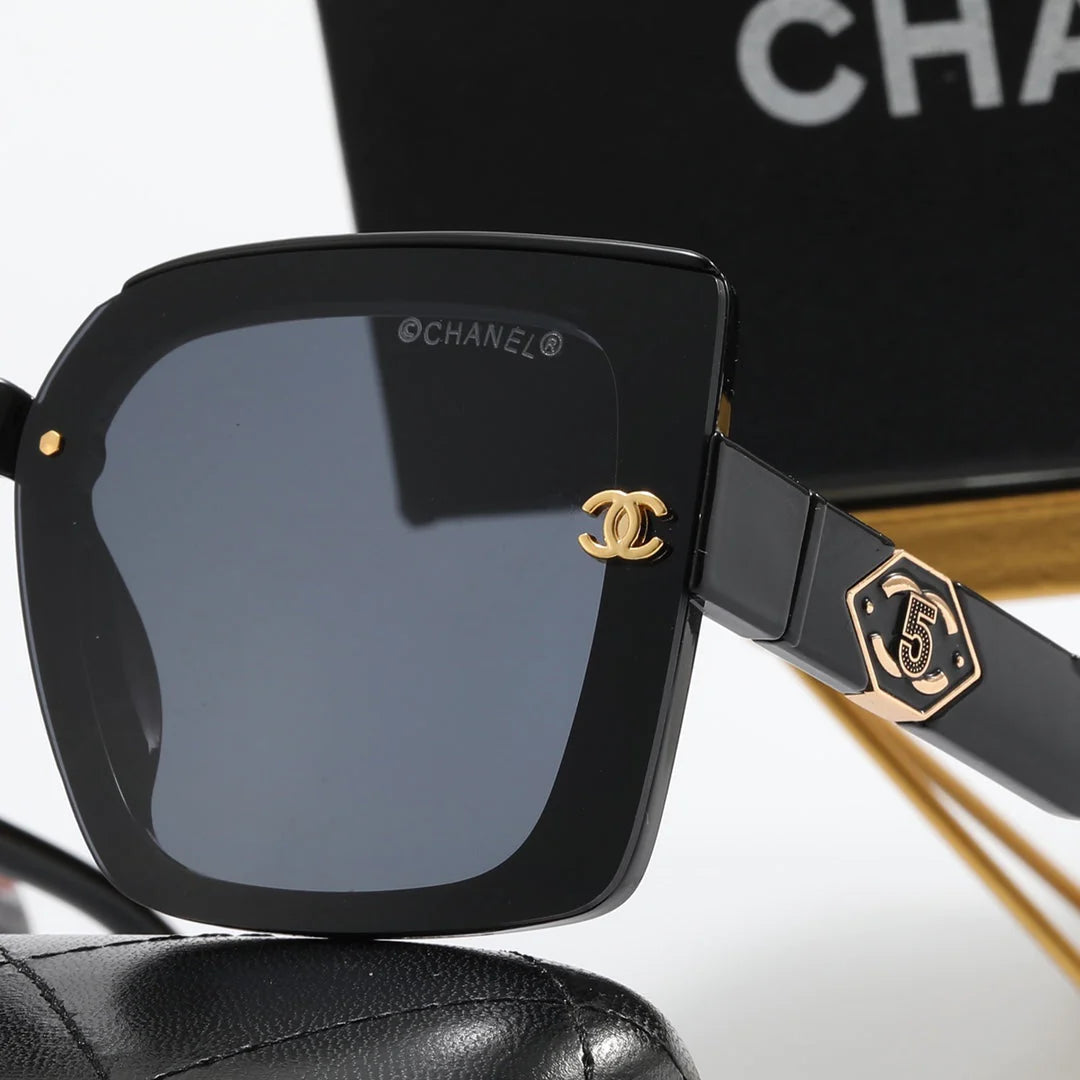 4 color fashion size 5 double C temple polarized sunglasses