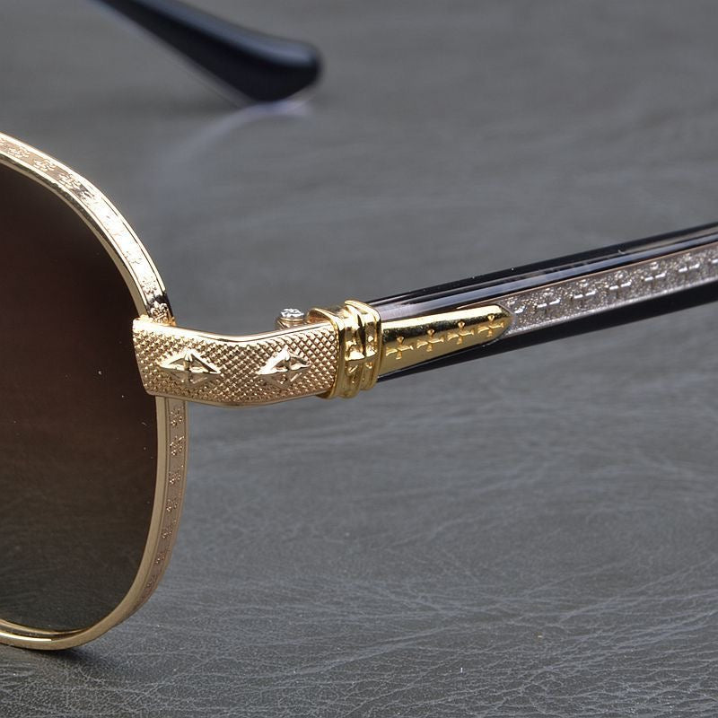Pure titanium aviator sunglasses