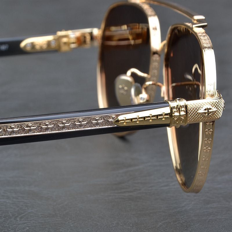 Pure titanium aviator sunglasses