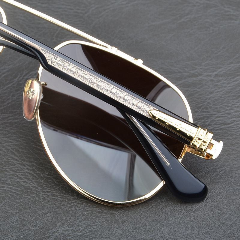 Pure titanium aviator sunglasses