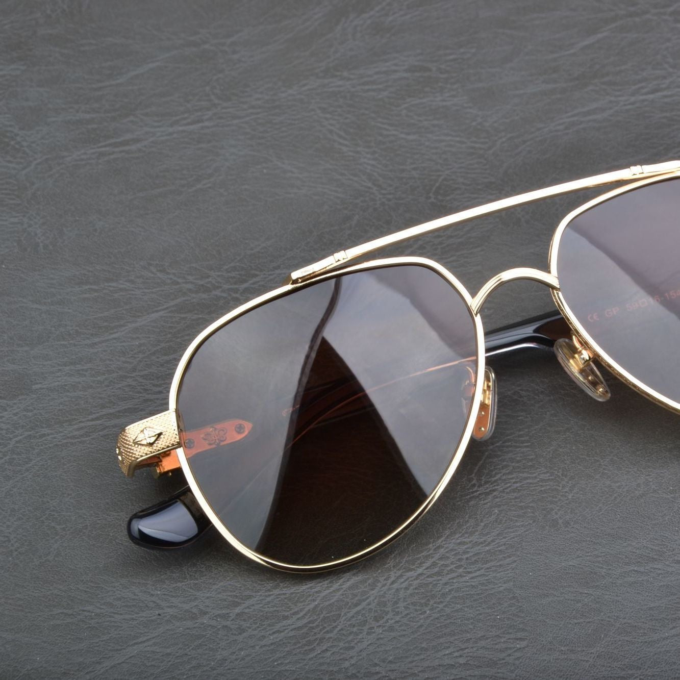 Pure titanium aviator sunglasses
