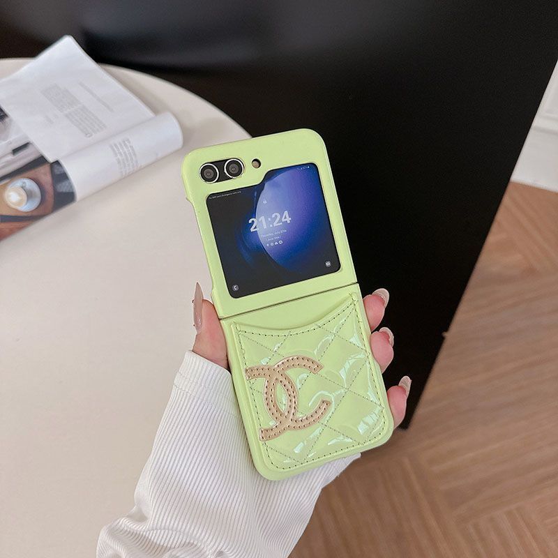 Card Slot Leather Case Case for Galaxy Z Flip