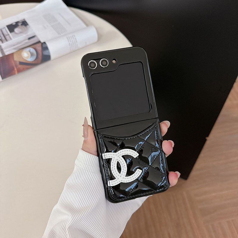 Card Slot Leather Case Case for Galaxy Z Flip