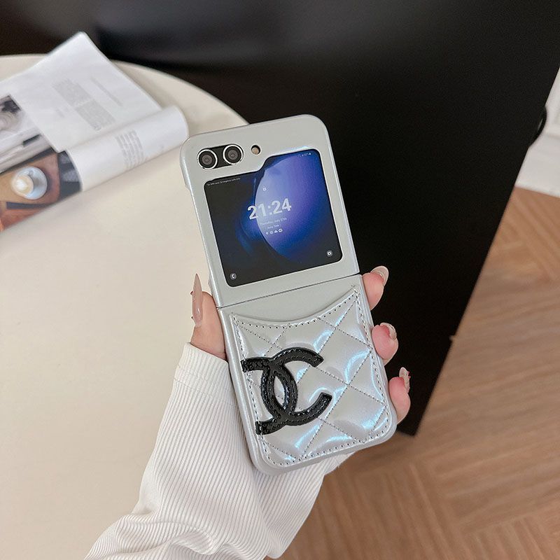 Card Slot Leather Case Case for Galaxy Z Flip