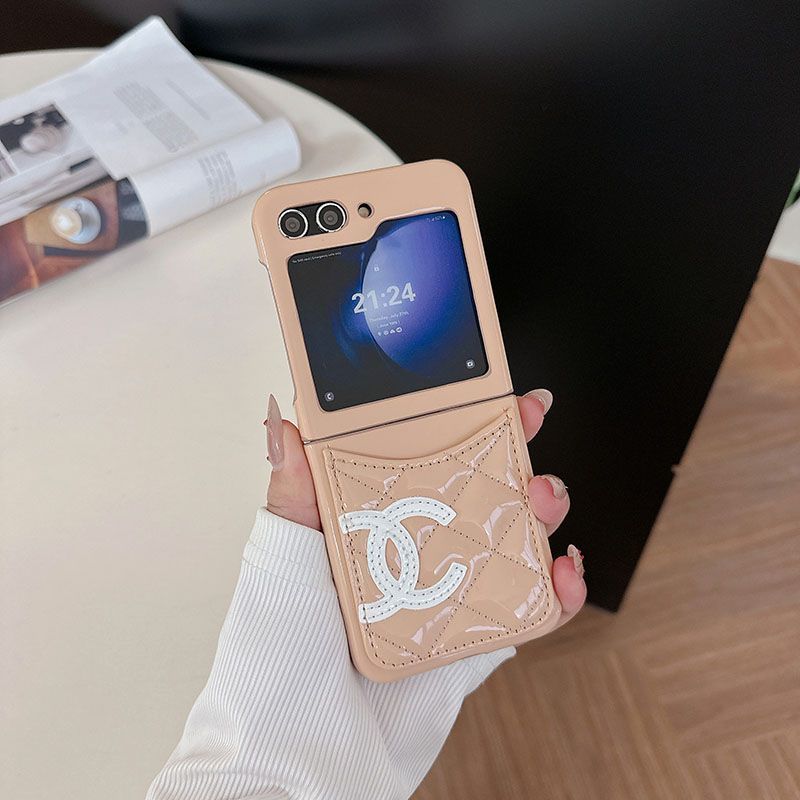 Card Slot Leather Case Case for Galaxy Z Flip
