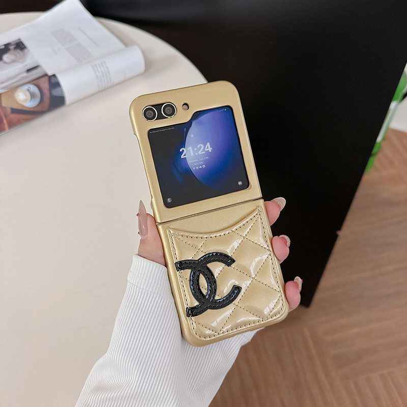 Card Slot Leather Case Case for Galaxy Z Flip