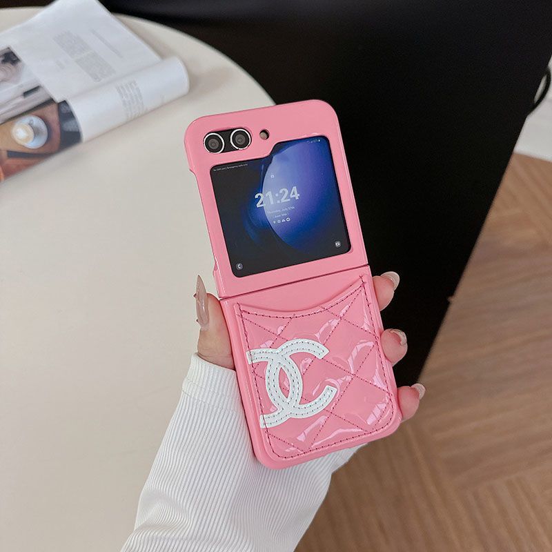 Card Slot Leather Case Case for Galaxy Z Flip