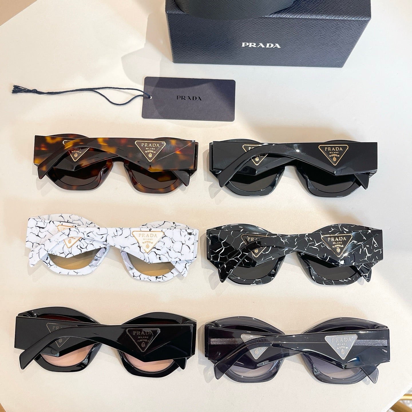 New style two-tone cat-shaped sunglasses