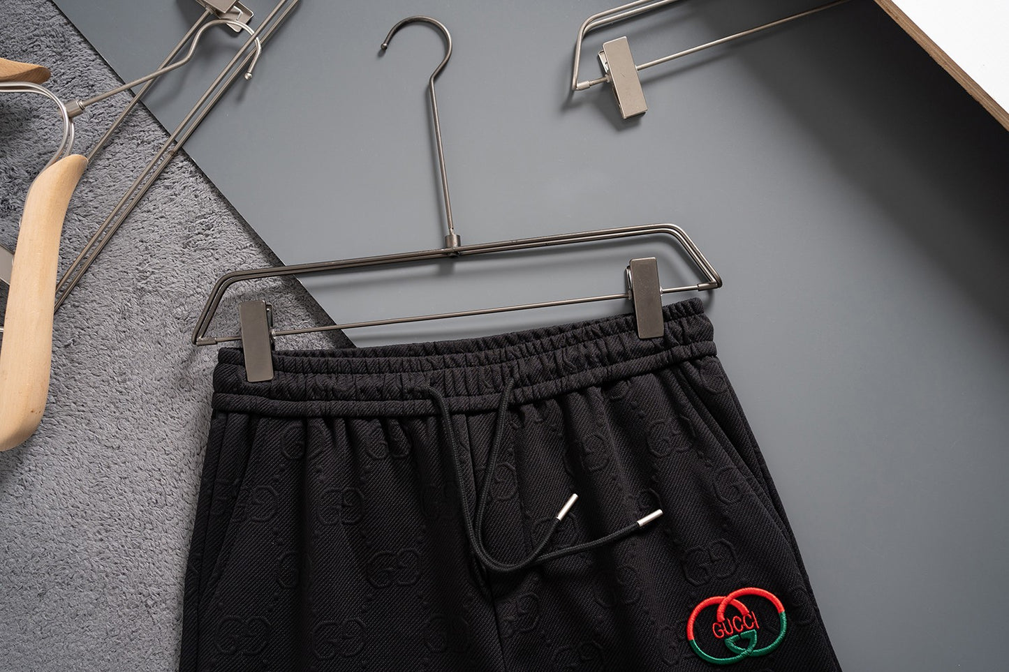Summer shorts in various fabrics with embroidery patterns