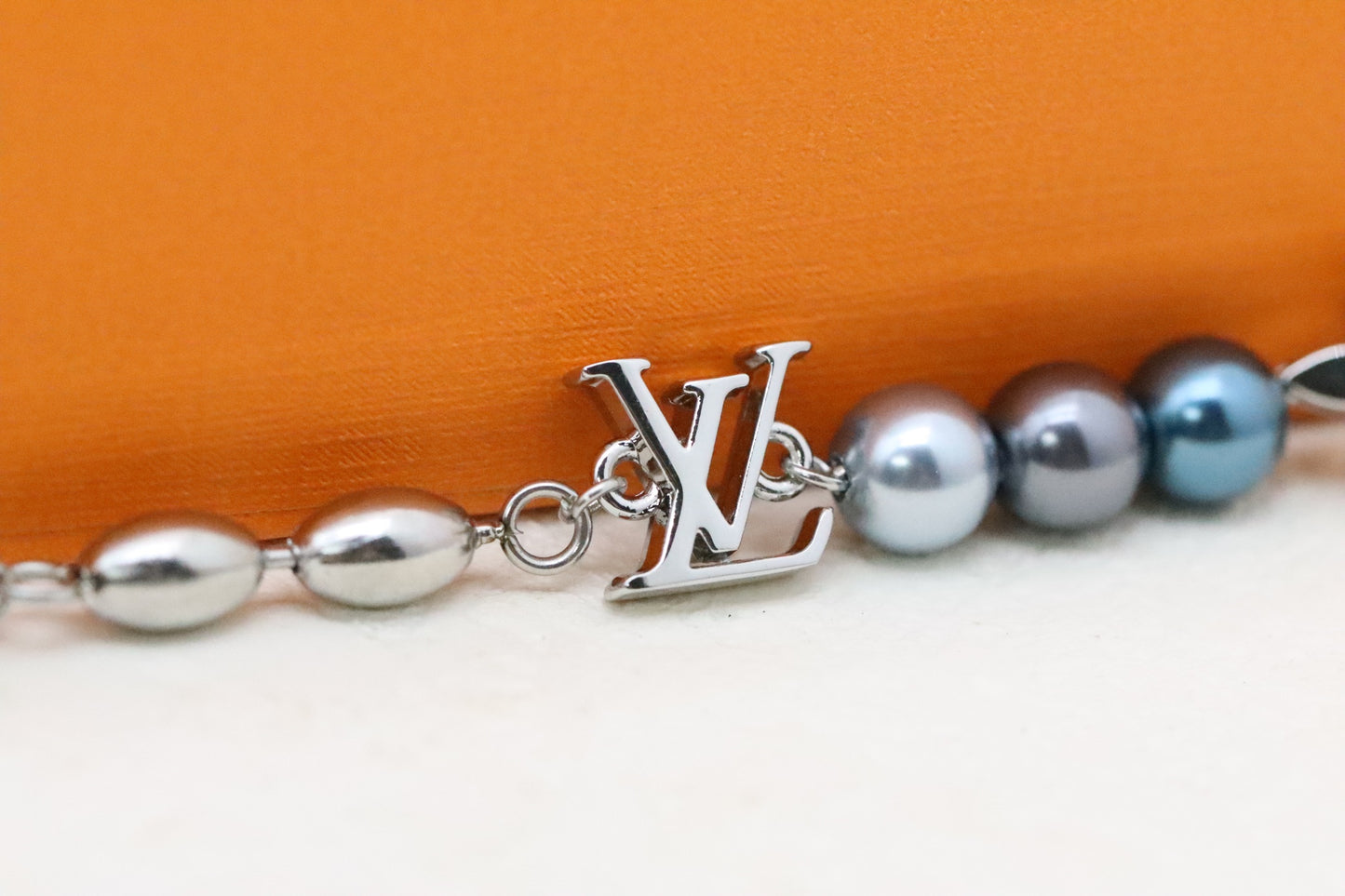 Colorful Pearl Floral Letter Bracelet