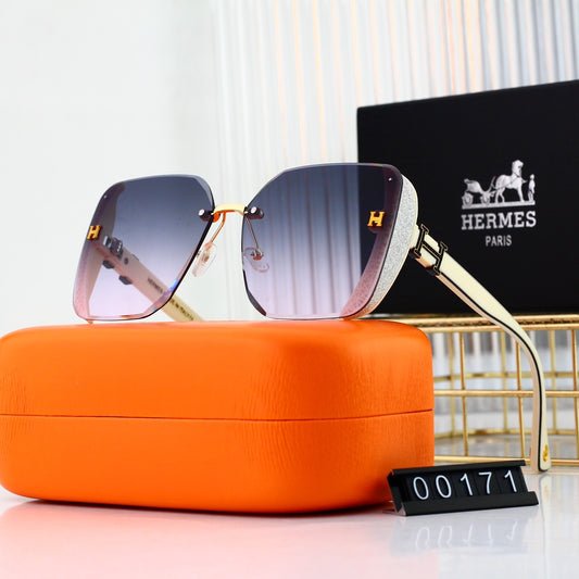 4 colors new popular frameless thin edge frosted sunglasses 00171