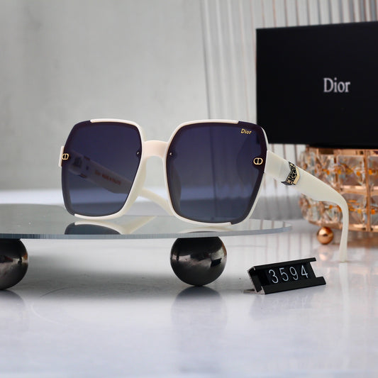 Half Frame Square Gradient Sunglasses