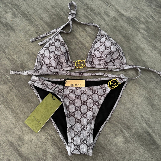 2025 new embroidered letters swimsuit G-24533