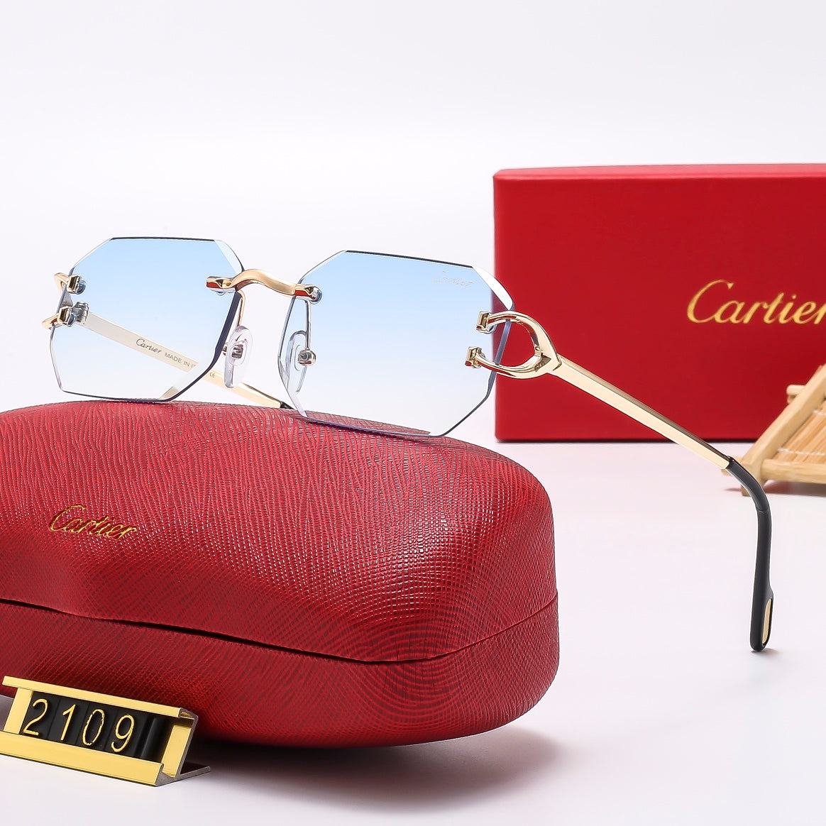 5 ColorsFashion Frameless Sunglasses2109