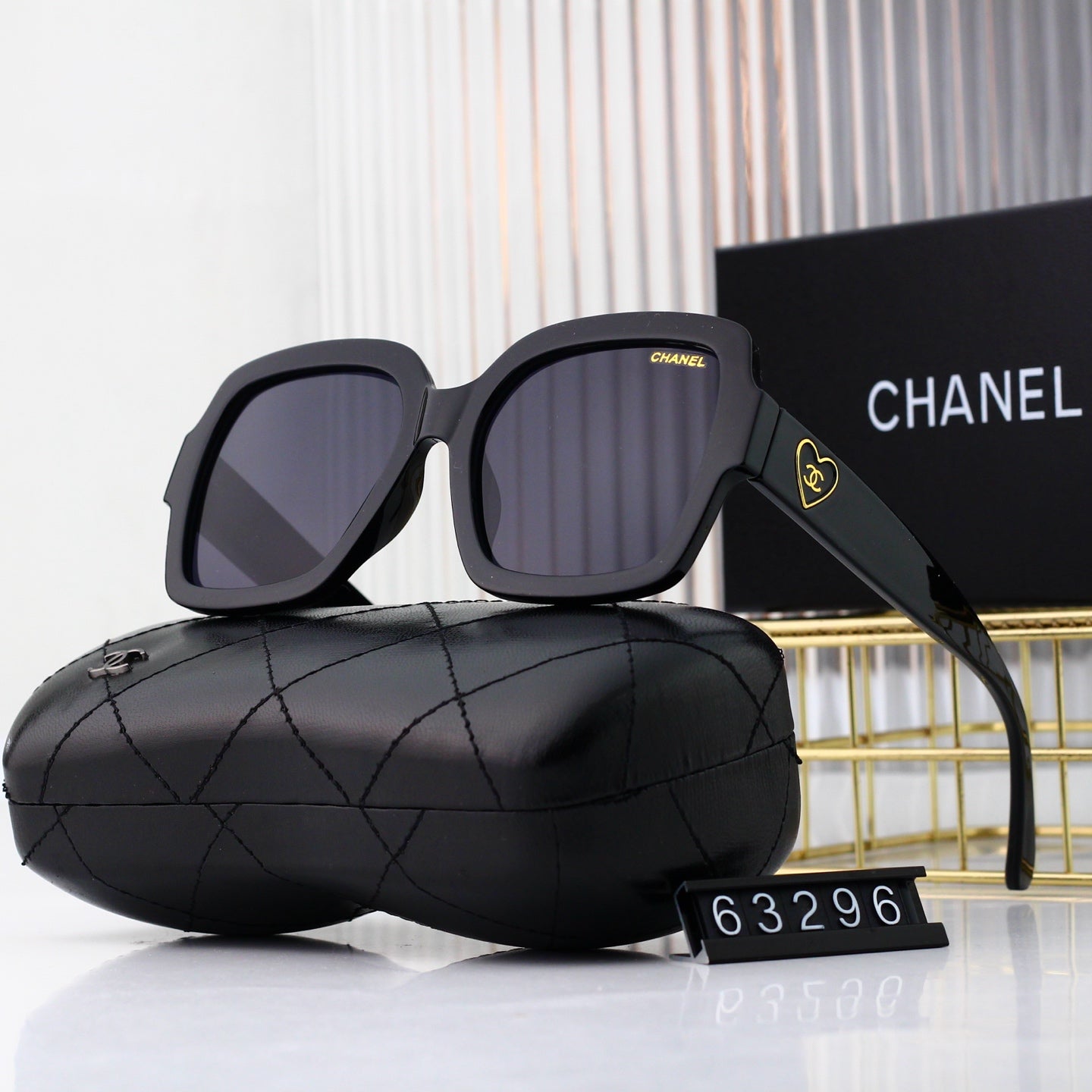 5 colors new love heart luxury polarized sunglasses #63296