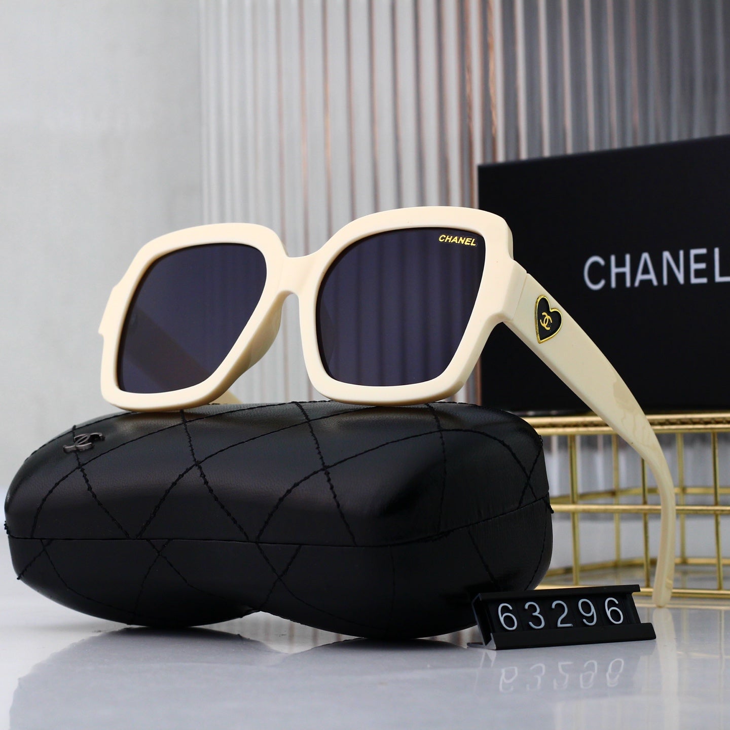 5 colors new love heart luxury polarized sunglasses #63296